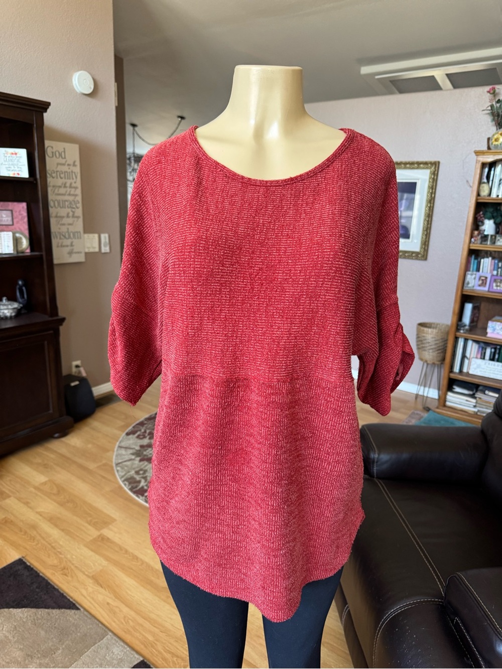 Max Studio reddish/brown pullover lightweight sweater-size L